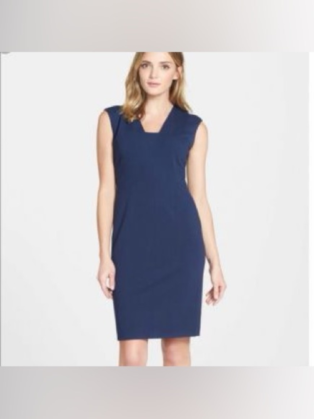 Classiques Entier Nordstrom Navy Sheath Full Zip Dress sz4, AMAZING FIT/QUALITY